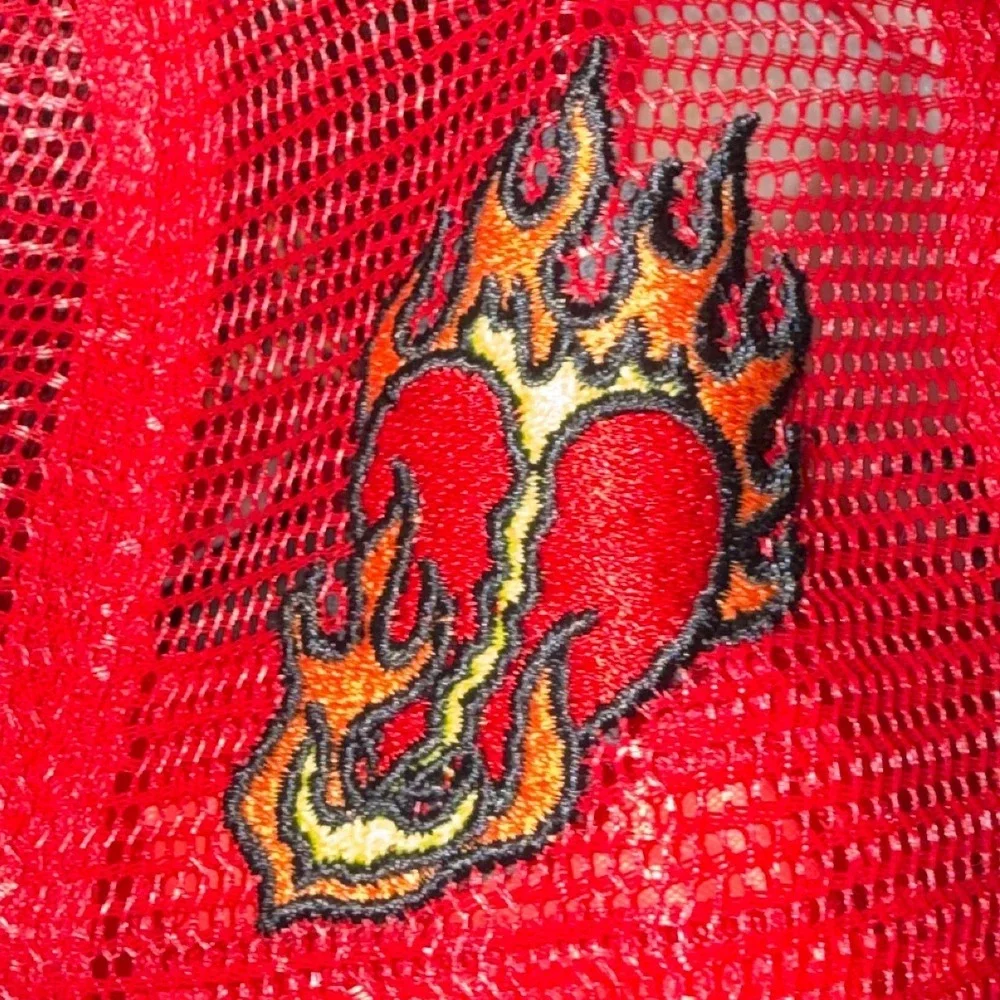 Rod Wave Red Trucker Hat Love 4 My Fans Smiley Face Snapback Nissin Cap Mens